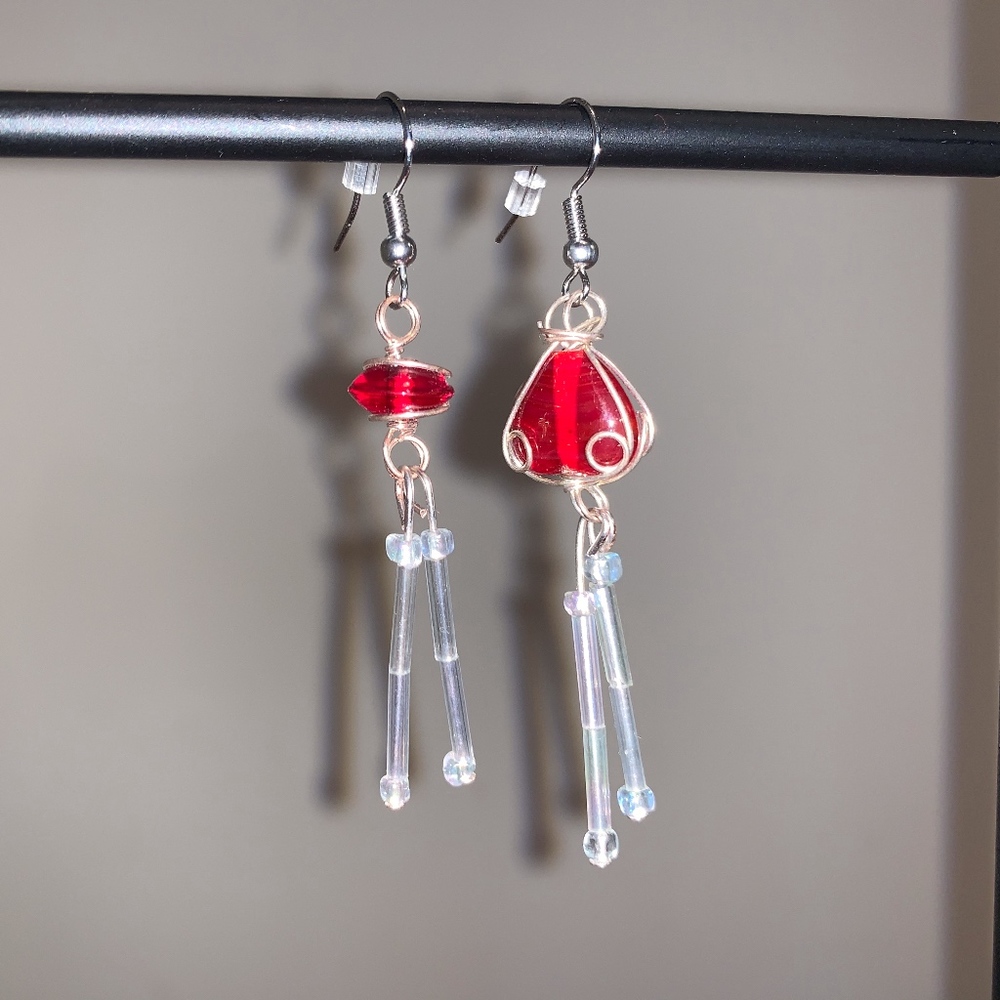 Unique Dangled Beaded Earrings